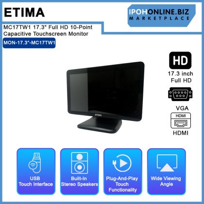 Etima MC17TW1 17.3" Full HD 10-Point Capacitive Touchscreen Monitor Etima MC17TW1 17.3" Full HD 10-Point Capacitive Touchscreen Monitor
